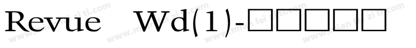 Revue Wd(1)字体转换